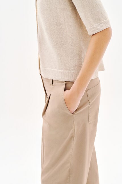 Pantalón Parrel taupe mujer