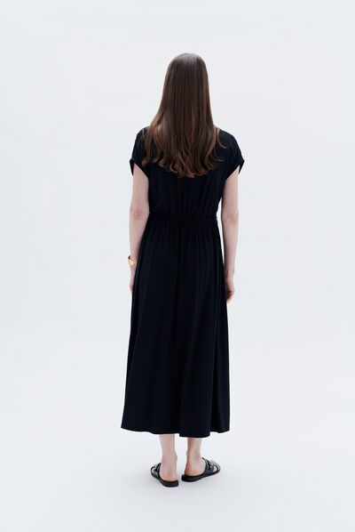 Vestido Rwendy negro mujer