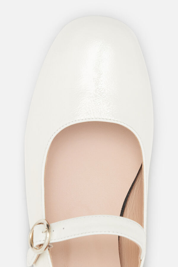 Ballerinas Sara aus Naturleder cremefarben damen