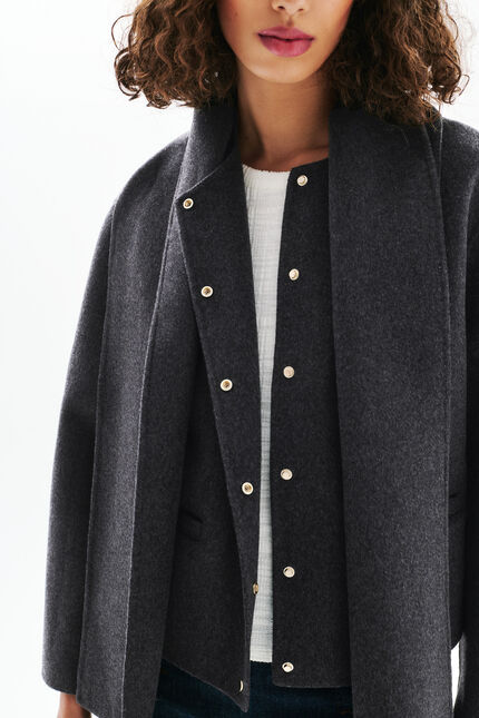 Manteau Gentiane gris femme