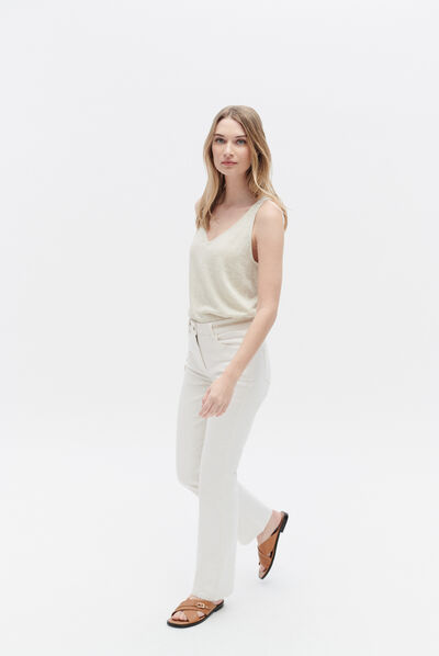 Broek Pmalcolm ecru vrouw