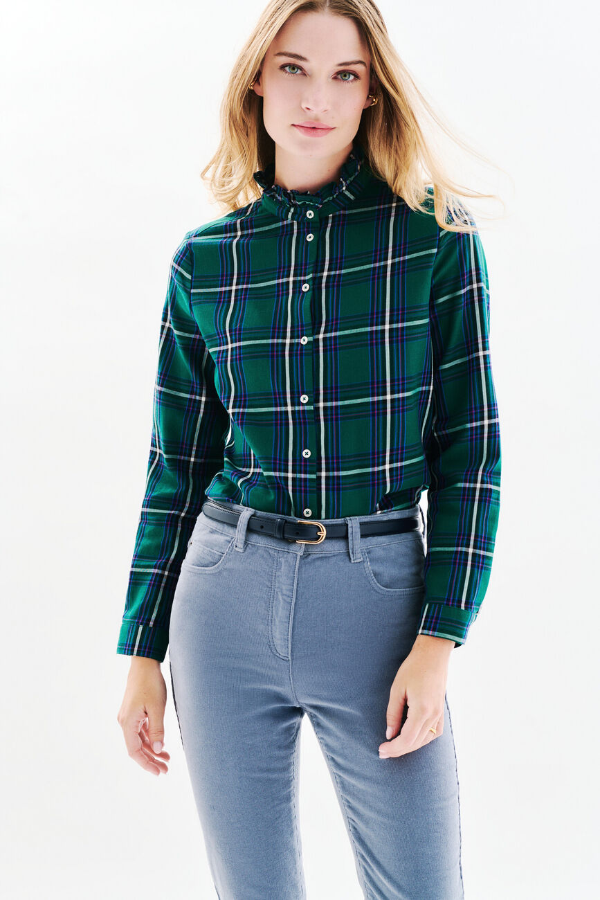 Camicia Celica vert canard donna
