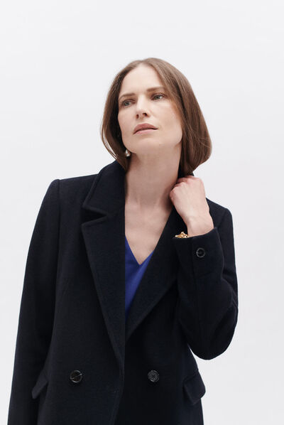 Jas Gregor marineblauw vrouw