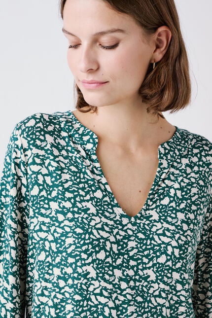 T-Shirt Timothee dunkelgrün damen