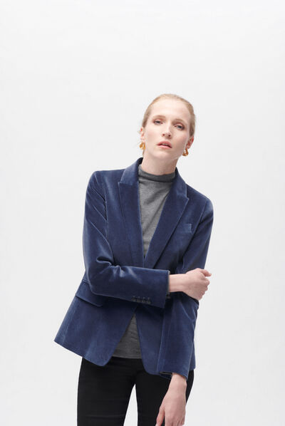 Blazer Aurora blu navy donna