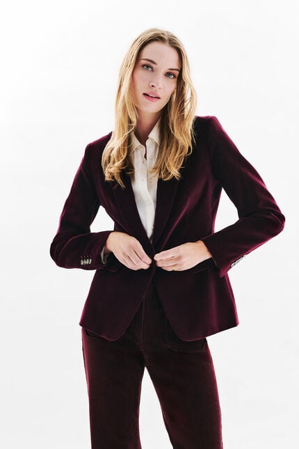 Aurora blazer plum woman