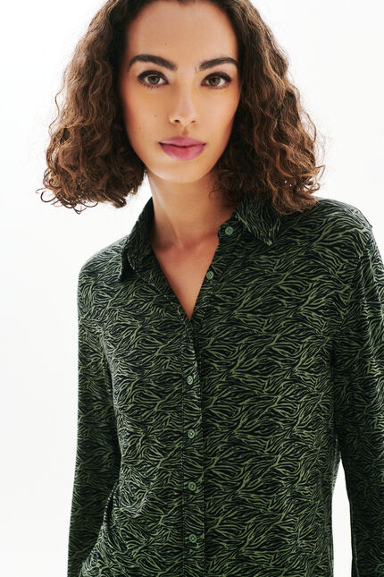 T-shirt Talba8 vert kaki femme