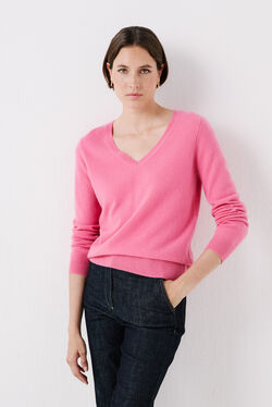 Pull marianne2 100 % cachemire rose femme