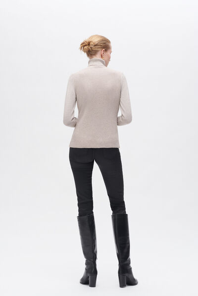 Pull mick gris argent femme