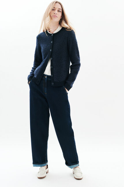 Veste will bleu marine femme