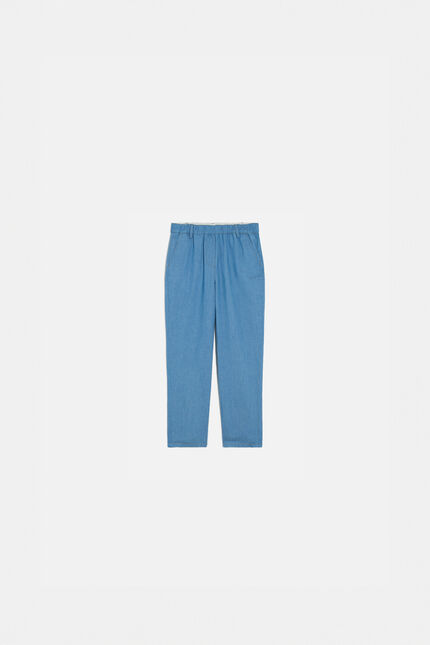 Pantalón pnoori denim azul bebé mujer
