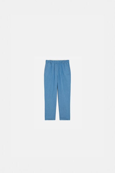 calcas pnoori denim baby azul mulher calças pnoori denim baby azul mulher