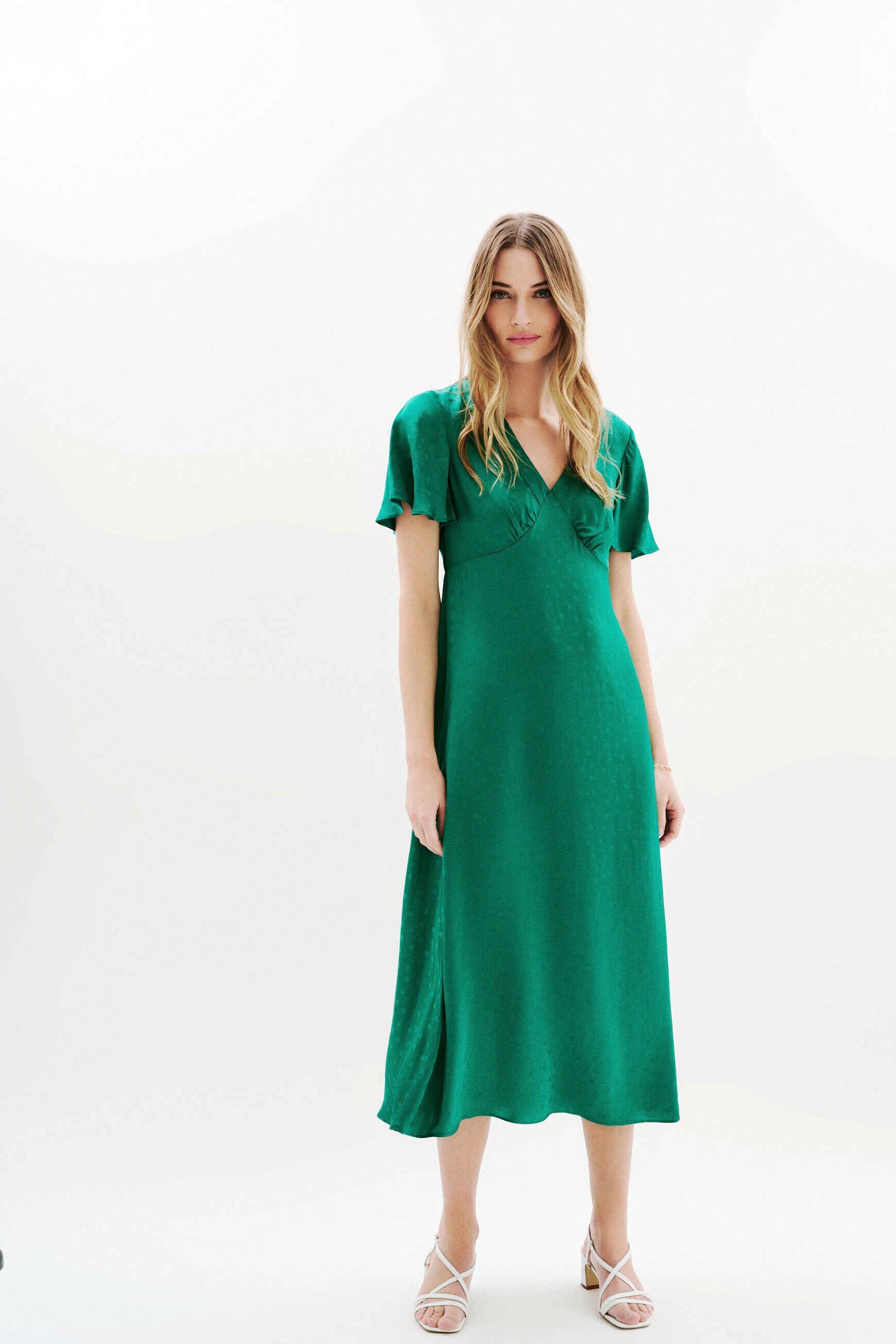 Robe Rosely vert foncé femme