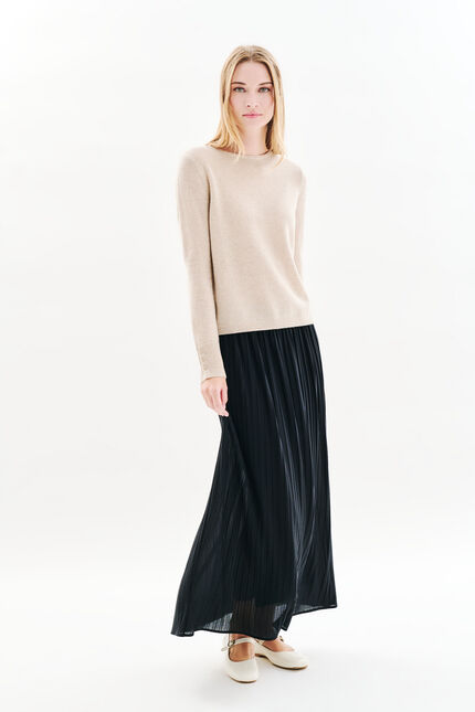 Maglione zoan lurex sabbia donna