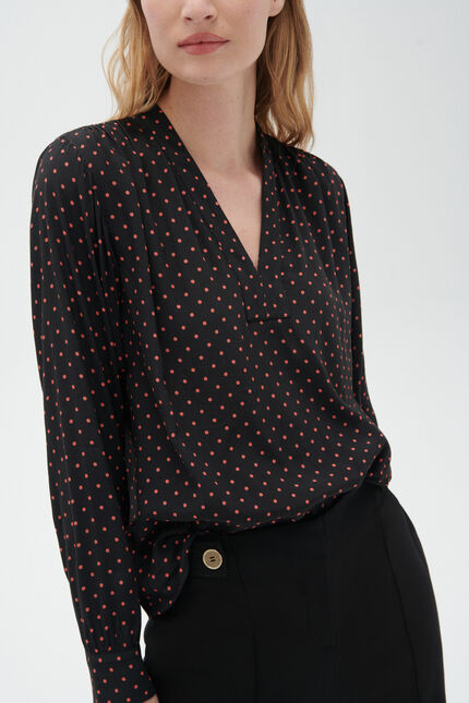 Blouse cemmy noir femme
