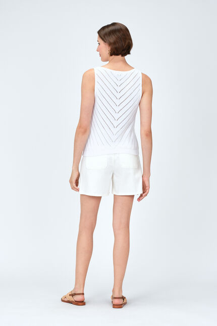 Jersey manel blanco mujer