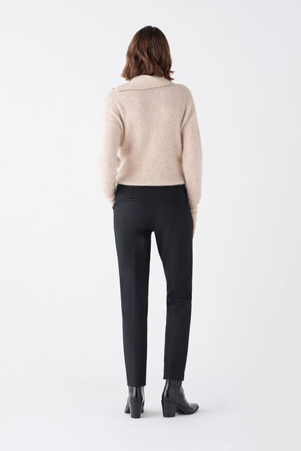 Pantalon pianiste noir femme