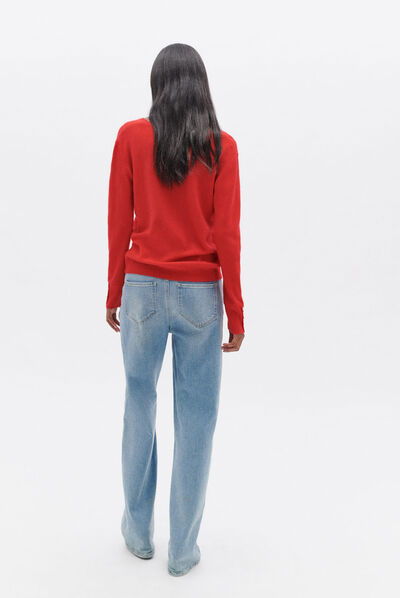 Pull marianne rouge femme