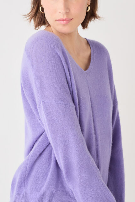 Maglione Mthelmina 100% cashmere malva donna