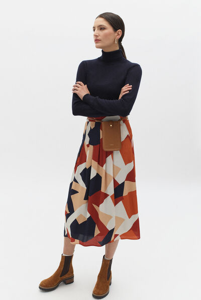 jupe madeleine couleur cuivre femme