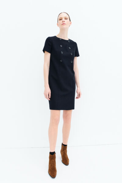 robe saphir bleu marine femme