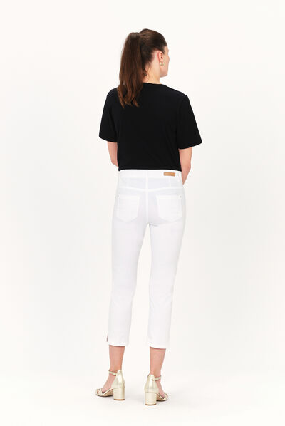pantacourt mason blanc femme