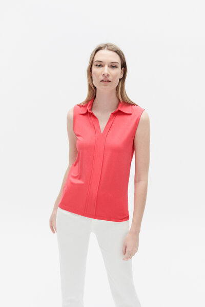 tshirt charline rose corail femme