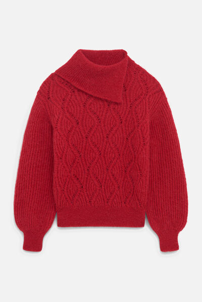 Pull merica rouge femme