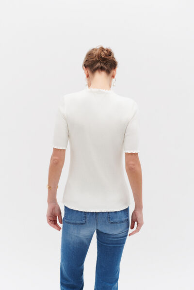 T-shirt Tonia ivoor vrouw
