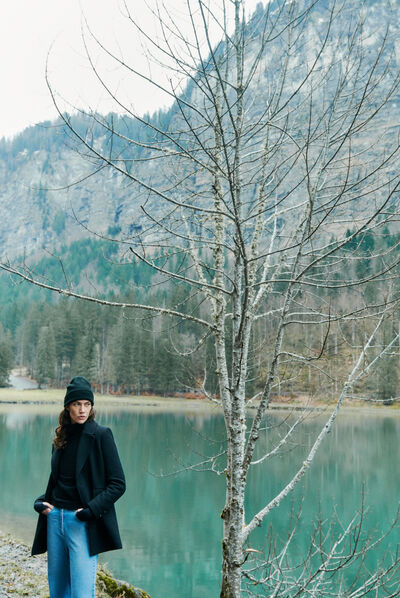 Manteau gipsy noir femme