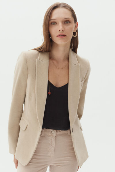 Blazer Aurora beis mujer