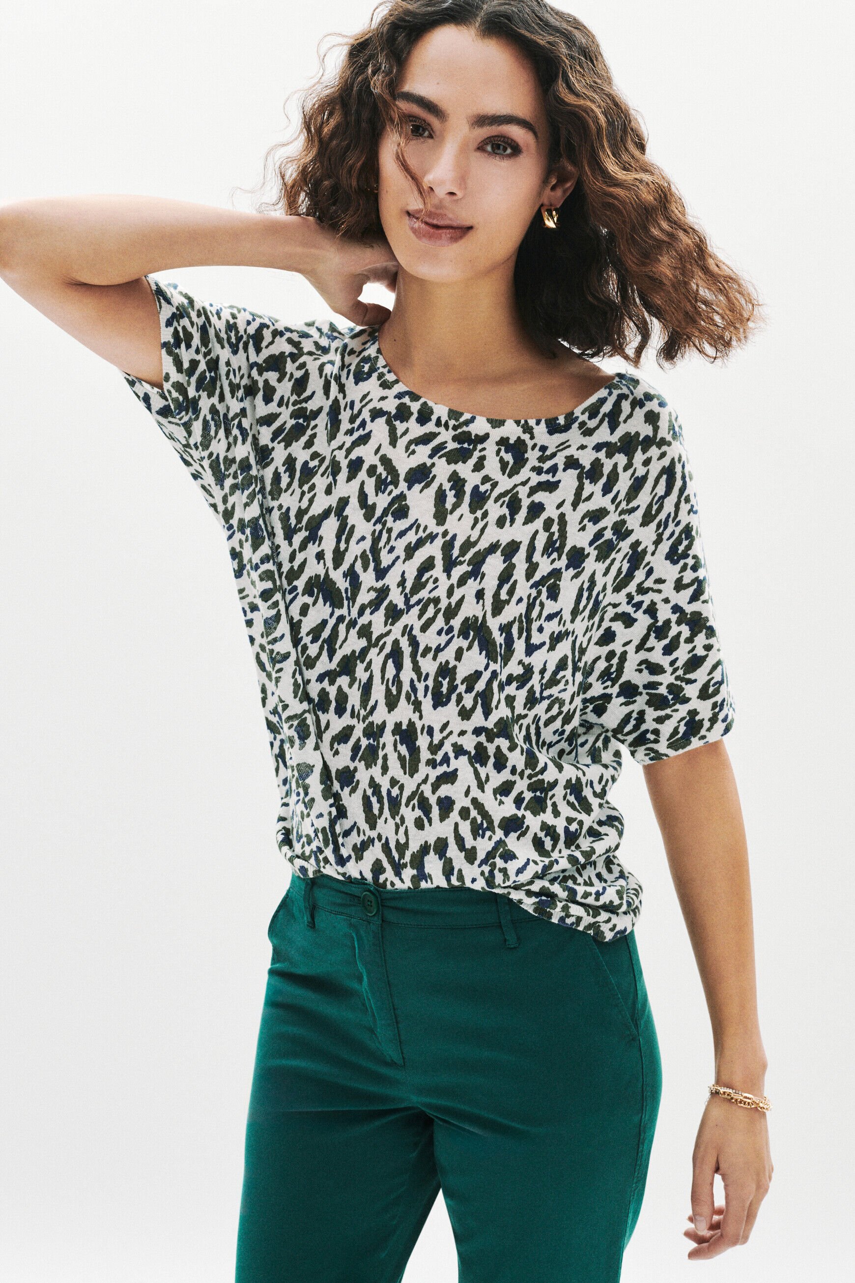 Pull Milo 100% lin beige femme