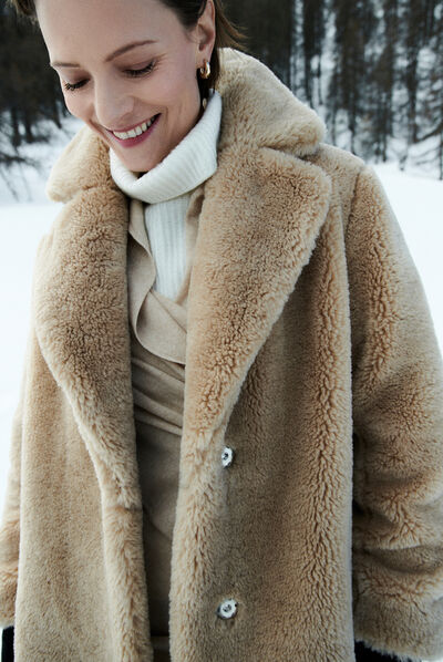 Manteau glovis marron femme