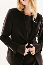 Aurora blazer chocolate brown woman