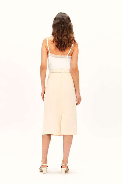 Jupe jilene creme femme