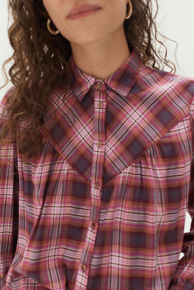 chemisier paulette rose cerise femme