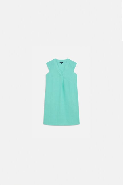 100% linnen jurk Pamela mintgroen vrouw