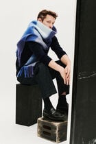 Scarf louison royal blue woman