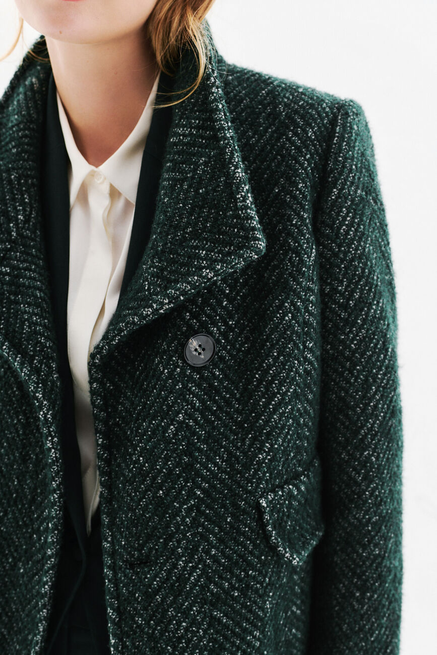 Abrigo Ali verde oscuro mujer