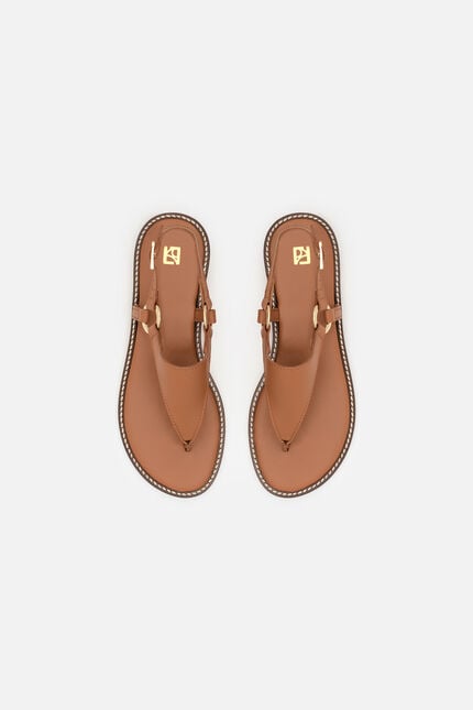 Sandales Lexi2 en cuir naturel camel femme