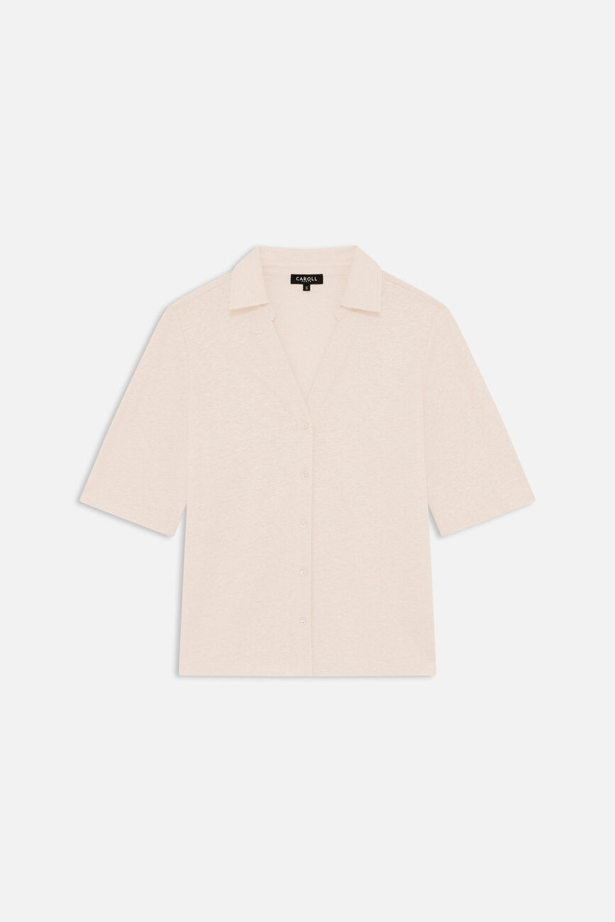 T-shirt Tevelina creme femme