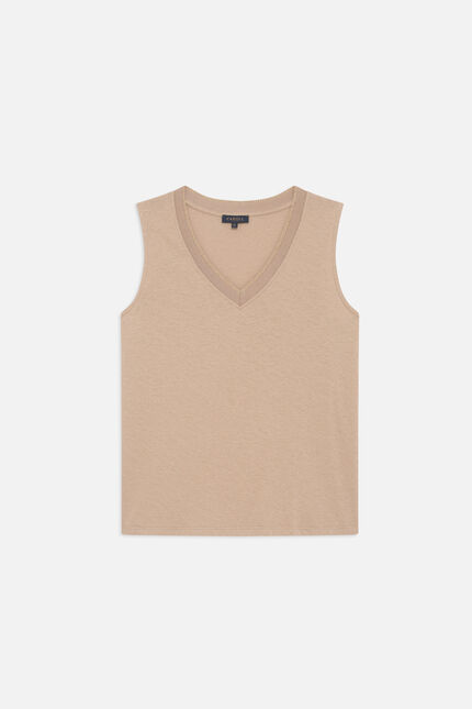 Tjina T-shirt taupe vrouw