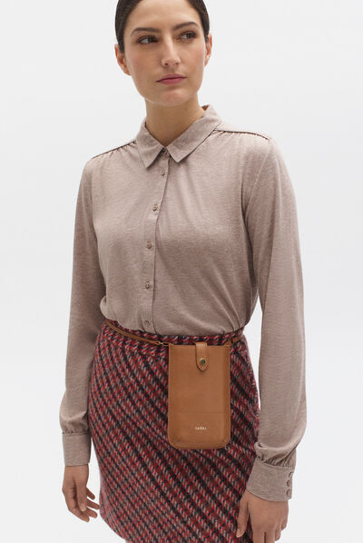 t-shirt tabatha taupe femme