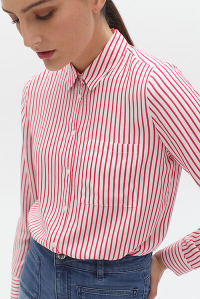 Camisa Tania rosa fucsia mujer