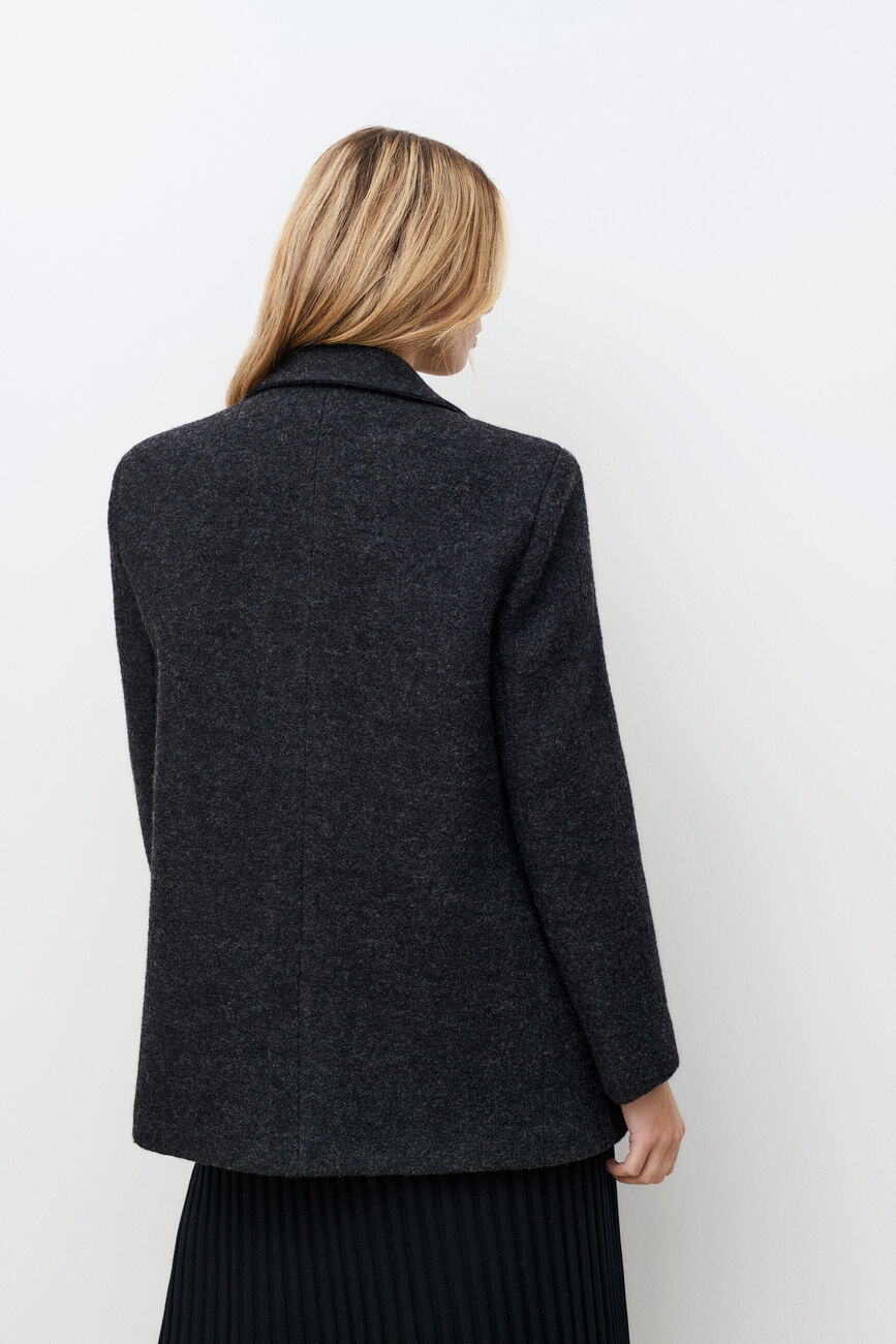 Manteau Girelli 100% laine gris femme