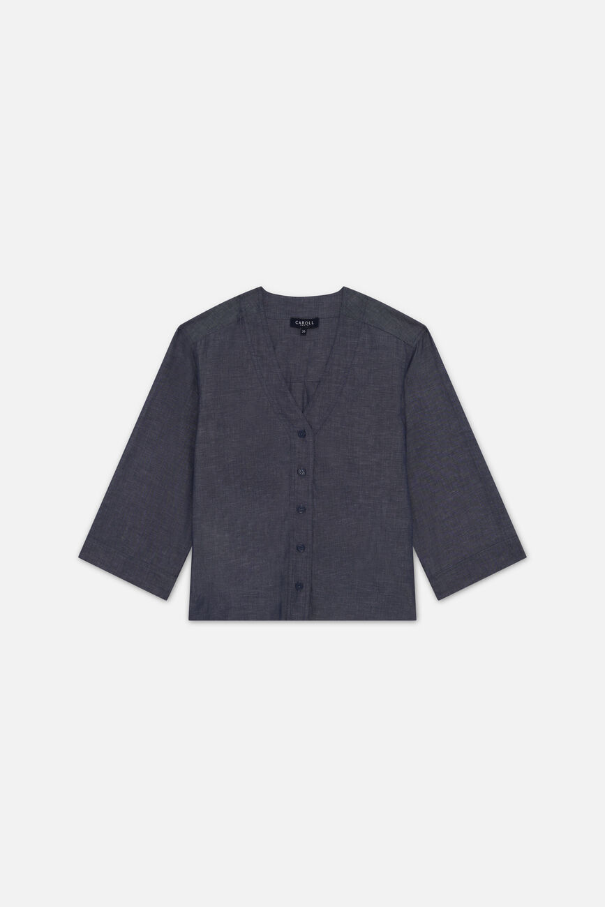 Camisa Calisa azul-marinho mulher