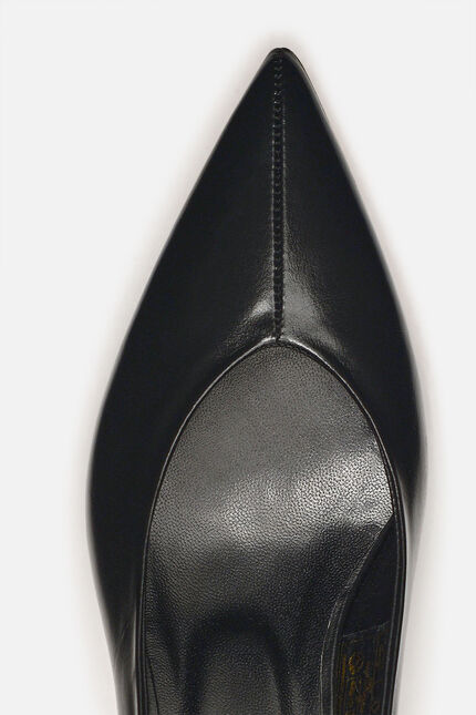 Sandalias Escarpi de cuero natural negro mujer