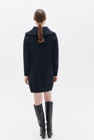 Vestido rilana azul marino mujer