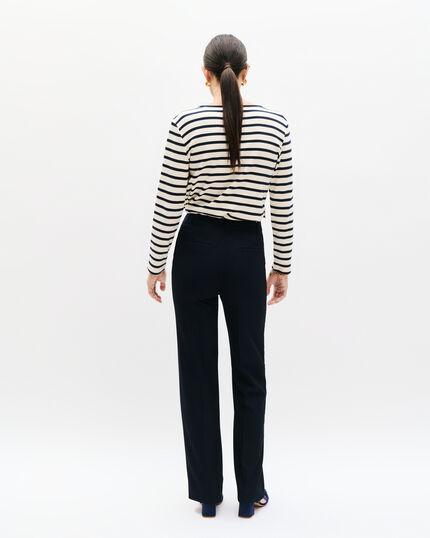 Pantalon Pgaston bleu marine femme
