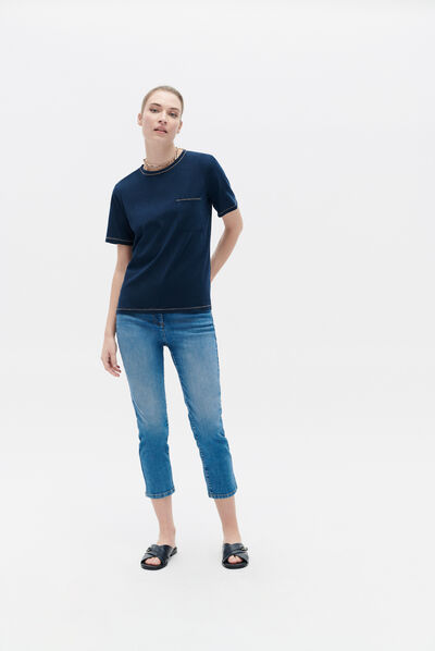 T-shirt tvega bleu marine femme
